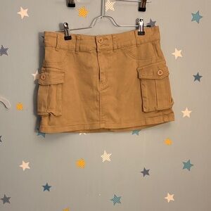 SHEIN Tan Mini Skirt with Pockets